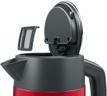 Bosch | Kettle | DesignLine TWK4P434 | Electric | 2400 W | 1.7 L | Stainless steel | 360&deg; rotational base | Red/Black