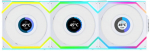 Lian Li UNI FAN SL Wireless LCD ARGB PWM Fan 3-Pack 120mm White