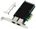 MicroConnect PCIe x4 Dual RJ45 10 GbE X550Network Adapter Chipset: Intel X550