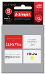 Activejet ACC-571YNX Ink (replacement for Canon CLI-571XLY; Supreme; 12 ml; yellow)