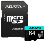 ADATA 64GB Micro SDXC UHS-I U3 V30S + Ad