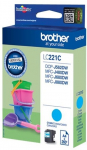 Brother LC221C Cyan Ink Cartridge 260 Pages