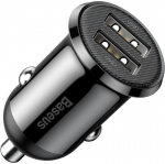 Baseus Grain Pro Car Charger 2x USB 4.8A (black)