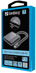 SANDBERG USB-C Dock 2xHDMI+USB+PD
