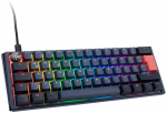 Ducky One 3 Cosmic Blue Mini 60% RGB Gaming Keyboard, MX Silent Red