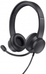 Trust HS-150 Headset Wired Head-band Office/Call center Black