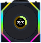 Lian Li UNI FAN SL Wireless LCD Fan, ARGB, PWM - Reverse Blade, 120 mm, black