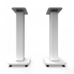 KANTO AUDIO 26" tall fillable speaker stands with isolation feet, white, pair