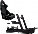 Next Level Racing GTElite Aluminium Simulator Cockpit - Wheel Plate Edition + O-Rouge C1-XL Cold Fusion Simracing Seat