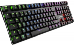 Sharkoon PureWriter RGB Keyboard (black, FR layout, Kailh Choc Low Profile Blue)