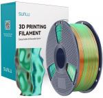 Sunlu PLA+ Silk Tri-Color Filament (Orange-Blue-Green)