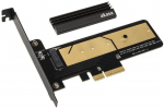 Akasa M.2 X4 PCI-E 3.0 Adapter Karte - schwarzes PCB
