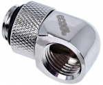 Alphacool Eiszapfen L-connector rotatable G1/4 AG to G1/4 IG - Chrome