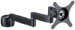 Lindy Single Long Bracket, supports up to 6kgs, Black