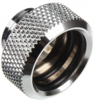 Bitspower Multi-Link Adapter Anschluss gerade G1/4 Zoll AG auf 16mm AD Hardtube - silber gl&auml;nzend