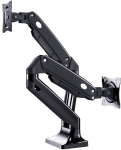 Gembird MA-DA2-03 monitor mount / stand 88.9 cm (35") Desk Black