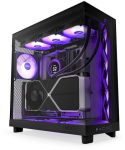 NZXT H6 Flow RGB Mid Tower Case - ATX, Micro ATX, Mini ITX with RGB Fans