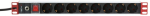 Techly Rack 19" Power Strip 8 Outlets Schuko Plug