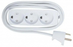 MicroConnect 3-way Danish Power Strip 5mWithout ON/OFF Switch, with child protection