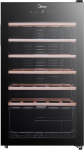 Midea Wine Cooler | MDRW150FGG22W | Energy efficiency class Class G | Free standing | Bottles capacity 34 | Black