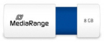 MediaRange USB flash drive, color edition, blue, 8GB