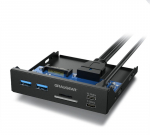 Graugear front panel with USB hub and card reader