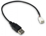 Inter-Tech USB A male to 3-pin female adapter, 30 cm
