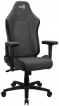 AeroCool Crown AeroWeave Ash Black Fabric Gaming Chair - Dark Grey