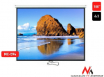 Maclean Projection screen MC-594 100 "4: 3 200x150 auto-lock white matt wall or ceiling