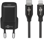 Lightning/USB-C PD Charging Set (30 W), black