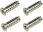 fan screws, 4 pieces 16mm - silver