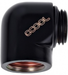 Alphacool HF L-connector G1/4 AG to G1/4 IG - Deep Black