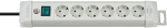 Brennenstuhl Premium-Line 6-Outlet 3m Extension Cord, Grey
