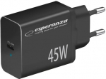 Esperanza EZC108K mains charger 45W Black