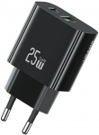 Usams Charger 25W 1xUSB-C 1xUSB-A Fast Charging