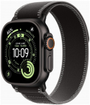 Apple Watch Ultra 3&nbsp;GPS + Cellular&nbsp;49mm&nbsp;Black Titanium Case with Black/Charcoal Trail Loop - S/M | Apple