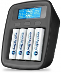 EverActive NC-1000M 4-channel Ni-MH battery charger, black