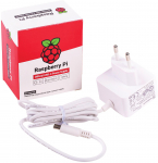 Raspberry Pi 4 Model B Official PSU, USB-C, 5.1V, 3A, EU Plug, White