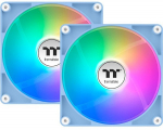 120mm Thermaltake CT120 Reverse ARGB Sync PC Cooling Fan Hydrangea Blue 2 Pack