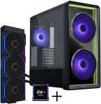 Lian Li LANCOOL 217 INF PC Case Bundle + HydroShift II LCD-S 360TL AiO - black