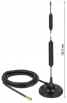 Delock GSM antenna SMA plug 5 dBi fixed omni magnetic 3 m