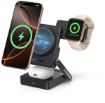 Wireless Magnetic Foldable Charger 3-in-1 PicoGo AF21 Qi2.2 35W USB-C, Black