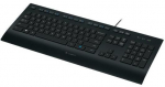 LOGI K280e corded Keyb.USB black (US)
