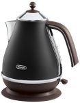 DeLonghi KBOV 2001.BK electric kettle 1.7 L Black,Brown 2000 W