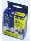 Brother | TZe-651 Laminated Tape | Black On Yellow | TZe | 8 m | 2.4 cm