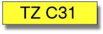 BROTHER TZC31 12 BLACK ON YELLOW