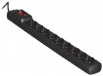 Activejet ACJ COMBO 9GN 3M black power strip with cord