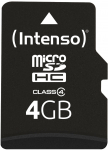 Intenso MicroSD card incl. SD adapter - Class 4 - 4 GB