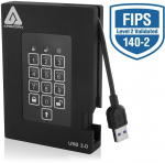 Apricorn Hard Drive A25-3PL256-2000F - 2 TB - USB 3.0 - Black