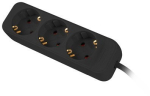 Lanberg extension lead 1.5m 3x230V black PS0-03F-0150-B